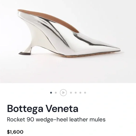 国内発送【BOTTEGA VENETA】Rocket レザーミュール Bottega Veneta | Shoes | Bottega Veneta Metallic Silver